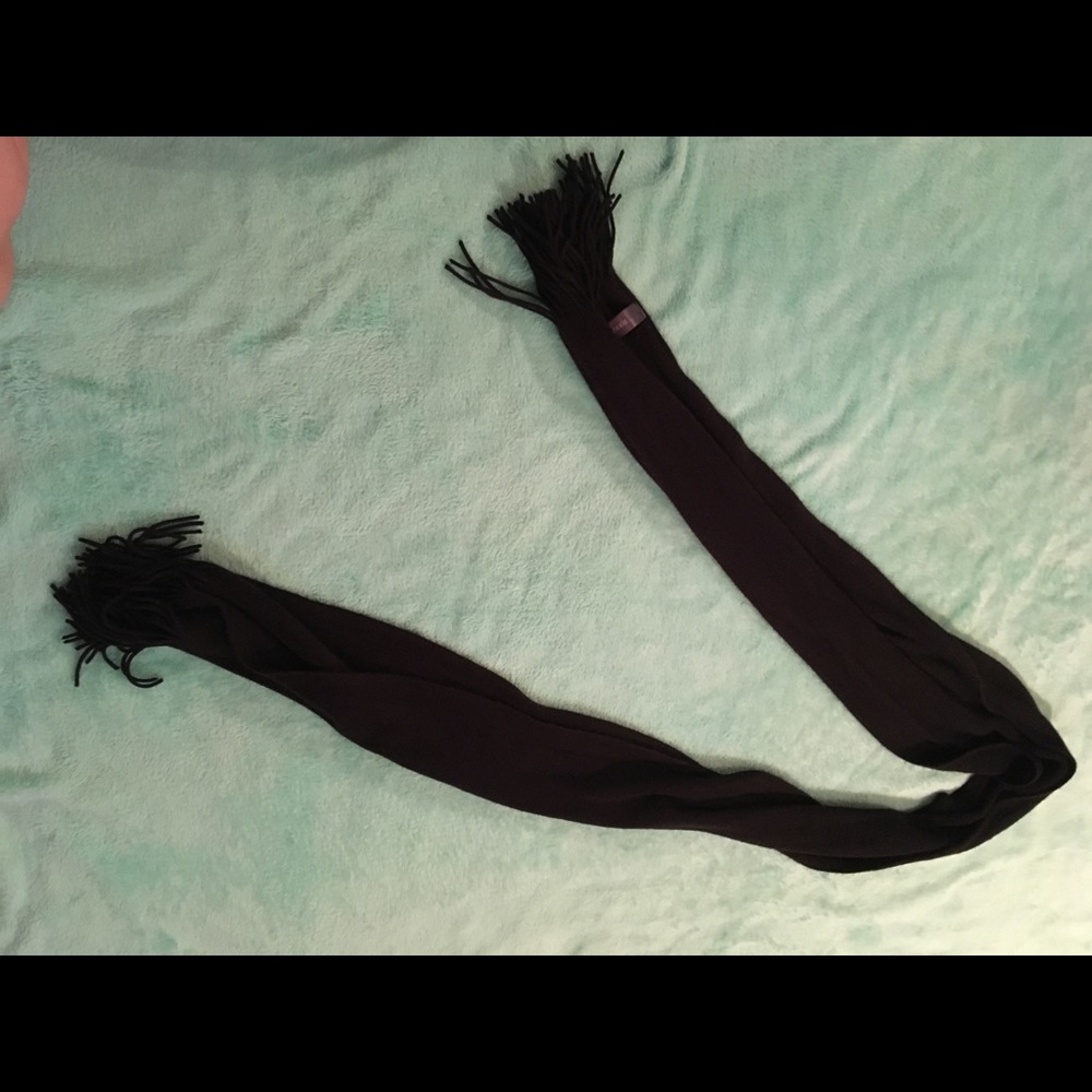 Black soft warm scarf